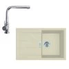 Franke Colonnes - Ensemble T82, évier En Tectonite S2D 611-78 Et Mitigeur FN 0147.031, Beige / Chrome 143.0675.730 -Franke 04a503202118cdebd4d615e3