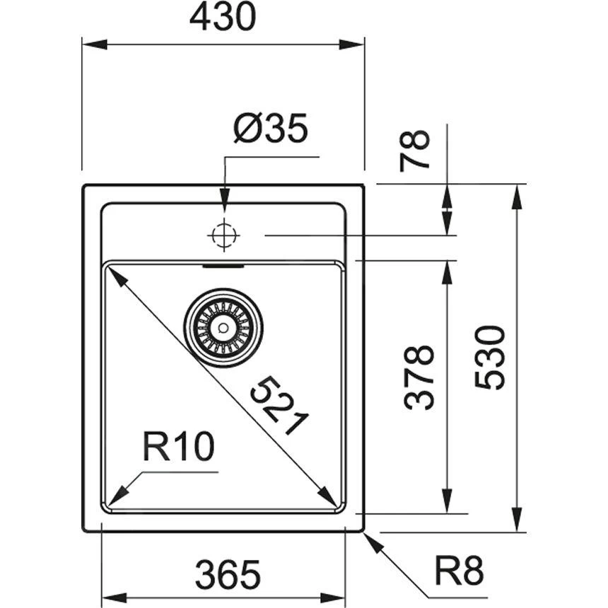 Franke Sirius - Évier En Tectonite SID 610-40, 430x530 Mm, Noir 114.0503.041 4 Franke Sirius - Évier En Tectonite SID 610-40, 430x530 Mm, Noir 114.0503.041 – Image 2