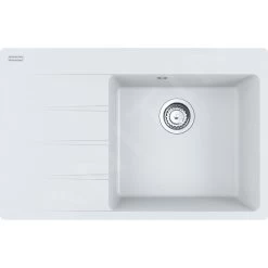 Franke Centro - Évier En Fragranite CNG 611-78 TL / 7, 780x500 Mm, Blanc-glace 114.0637.505