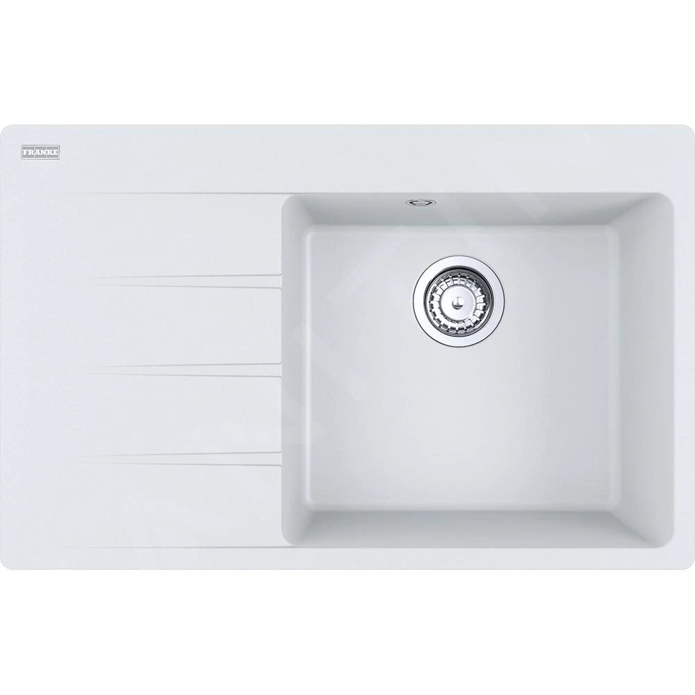 Franke Centro - Évier En Fragranite CNG 611-78 TL / 7, 780x500 Mm, Blanc-glace 114.0637.505 3 Franke Centro - Évier En Fragranite CNG 611-78 TL / 7, 780x500 Mm, Blanc-glace 114.0637.505