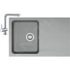 Franke Colonnes - Set De Cuisnine T31, évier En Tectonite OID 611-78, Gris+ Robinet Samoa, Chrome 114.0425.806