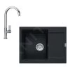 Franke Colonnes - Set G165, évier En Fragranit MRG 611-62 Et Mitigeur FP 0408.031, Noir Mat / Chrome 114.0650.567 -Franke 117f601009ac42399db8bb05