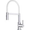 Franke Lina - Mitigeur D&apos;évier FC 6088.031 Avec Un Bras Flexible, Chrome / Blanc 115.0626.088 -Franke 128361473811cd39c30b483f