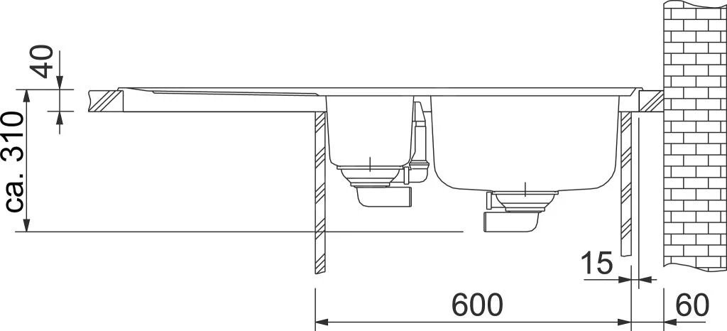 Franke Neptun - Évier En Inox NEX 651/7, 1000x510 Mm 101.0120.276 5 Franke Neptun - Évier En Inox NEX 651/7, 1000x510 Mm 101.0120.276 – Image 3