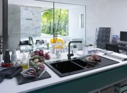 Franke Atlas Neo - Mitigeur D'évier électronique FC 5523.502 Avec Douchette Extractible, Noir 115.0625.527 -Franke 198b7e486c576ea773e470d6