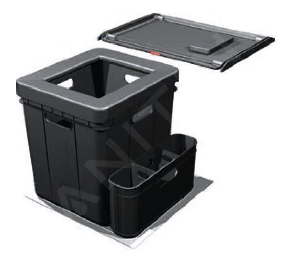 Franke Poubelle Tri Sélectif - Poubelle Encastrée 350-50 121.0307.554