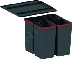 Franke Poubelle Tri Sélectif - Poubelle Encastrable Easysort 450-1-2 121.0494.150