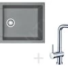 Franke Colonnes - Set De Cuisine G75, évier En Fragranit MRG 611-78 BB, Pierre Grise + Robinet Samoa, Chrome 114.0365.430 -Franke 24a24156e457f8a5adf2d8ea
