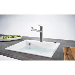 Franke Tango Neo - Mitigeur D'évier FG 6389.501 Avec Douchette Extractible, Inox 115.0596.389 -Franke 385ab9acc60af1bf1ef879ab