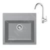 Franke Colonnes - Ensemble De Cuisine T102, évier En Tectonite SID 610 Et Mitigeur FP 9000.031, Gris / Chrome 143.0675.721 -Franke 38db64f54ca4e70a72c6a7f5