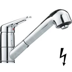 Franke Robinetterie - Mitigeur D&apos;évier FC 6311 Avec Douchette Extractible, Chrome 115.0513.037