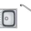 Franke Colonnes - Ensemble N76, évier Inox SKN 611-63 Et Robinetterie FB 250.031, Inox/chrome 101.0618.837 -Franke 445f2e525bd06f417533cf24