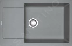Franke Maris - Évier En Fragranit MRG 611-78 BB, 780x500 Mm, Pierre Grise 114.0363.221
