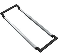 Franke Accessoires - ALL-IN Rail Télescopique, Plastique Noir / Inox 133.0655.059
