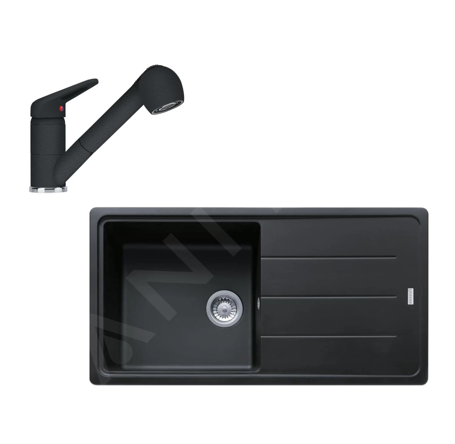 Franke Colonnes - Ensemble De Cuisine G138, évier En Fragranit BFG 611 Et Mitigeur FC 9547.424, Onyx 114.0510.594 3 Franke Colonnes - Ensemble De Cuisine G138, évier En Fragranit BFG 611 Et Mitigeur FC 9547.424, Onyx 114.0510.594