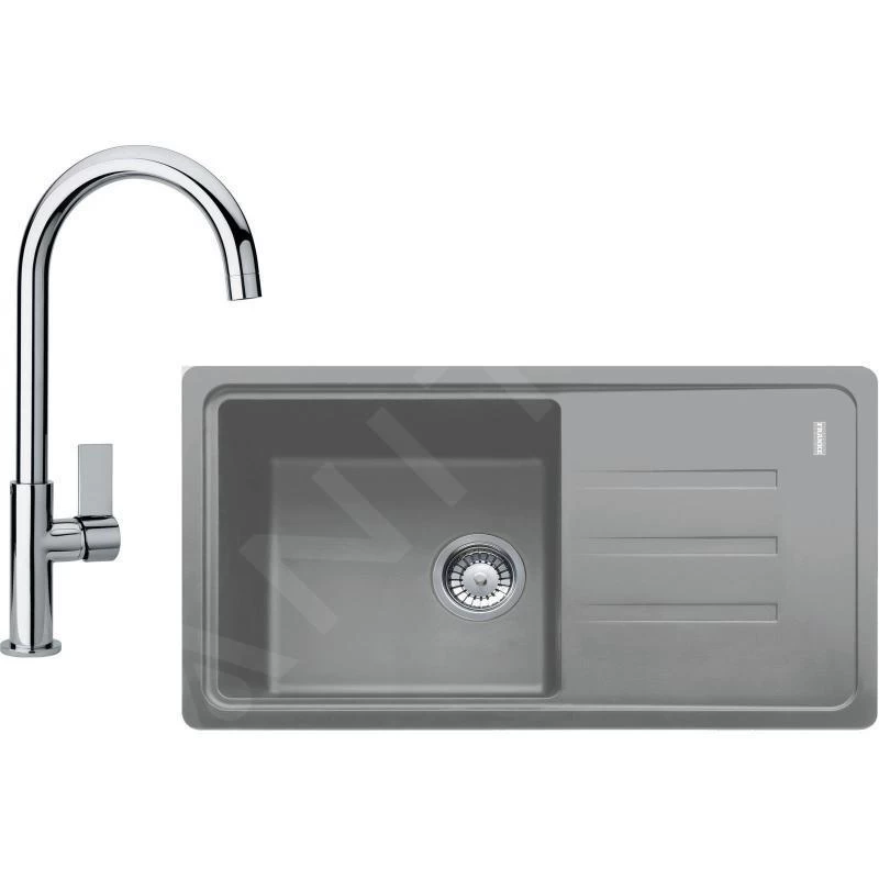 Franke Colonnes - Set De Cuisine G119, évier En Fragranit BSG 611-78/39 + Robinet FP 0408.031, Pierre Grise/chrome 114.0441.165 3 Franke Colonnes - Set De Cuisine G119, évier En Fragranit BSG 611-78/39 + Robinet FP 0408.031, Pierre Grise/chrome 114.0441.165