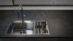 Franke Box Center - Évier BWX 220/620-54-27/2, 860x510 Mm, Inox 127.0538.260 -Franke 53929c93f3f99587476e4041