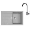 Franke Colonnes - Ensemble De Cuisine T105, évier En Tectonite S2D 611-78 Et Mitigeur FP 9000.084, Gris 143.0675.731 -Franke 68abd46141d19a11b1ff84eb