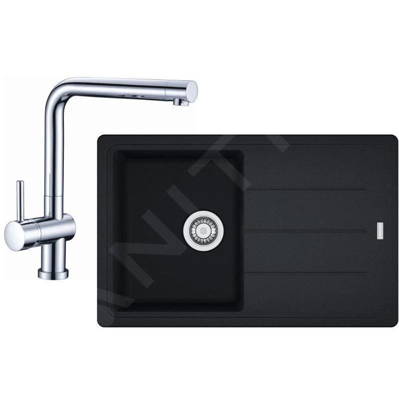 Franke Colonnes - Set De Cuisine G97, évier En Granit BFG 611-78, Onyx + Robinet SAMOA, Chrome 114.0439.152 3 Franke Colonnes - Set De Cuisine G97, évier En Granit BFG 611-78, Onyx + Robinet SAMOA, Chrome 114.0439.152