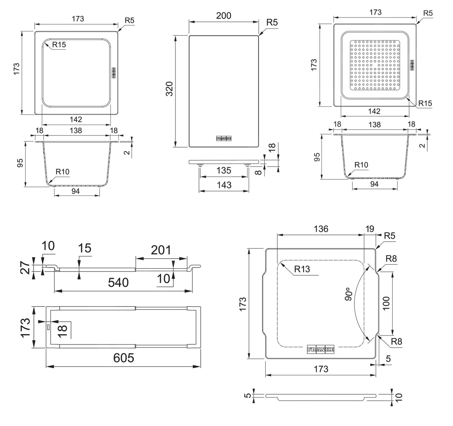 Franke Accessoires - Ensemble ALL-IN 2, Ensemble De 5 Accessoires D'évier 112.0655.482 4 Franke Accessoires - Ensemble ALL-IN 2, Ensemble De 5 Accessoires D'évier 112.0655.482 – Image 2