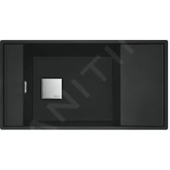 Franke Fresno - Évier En Fragranite FSG 211/111, 860x458 Mm, Noir Mat 135.0652.557