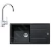 Franke Colonnes - Ensemble De Cuisine G134, évier En Fragranit BFG 611 Et Mitigeur FC 650.031, Onyx / Chrome 114.0510.306 -Franke 8661d5987c72fc6efcf8a9eb