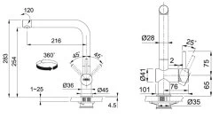 Franke Colonnes - Set De Cuisine G75, évier En Fragranit MRG 611-78 BB, Pierre Grise + Robinet Samoa, Chrome 114.0365.430 -Franke 87c1537e3b7d0b0c017825f3 1