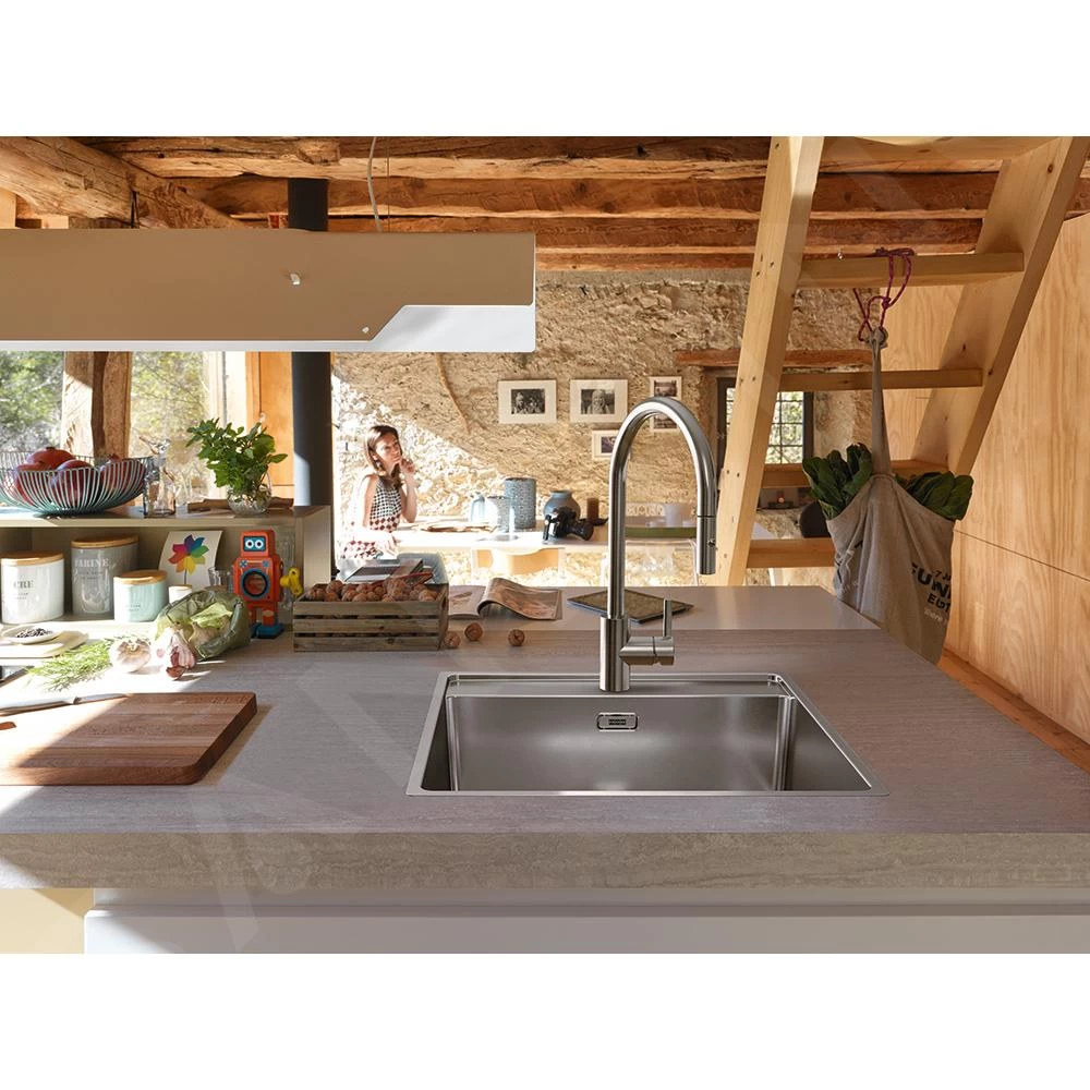 Franke Eos Neo - Mitigeur D'évier FC 0045.501 Avec Douchette Extractible, Inox 115.0590.045 6 Franke Eos Neo - Mitigeur D'évier FC 0045.501 Avec Douchette Extractible, Inox 115.0590.045 – Image 4