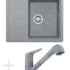 Franke Colonnes - Set De Cuisine G55, évier En Granit BFG 611-62, Pierre Grise + Robinet FC 9547, Pierre Grise 114.0323.821