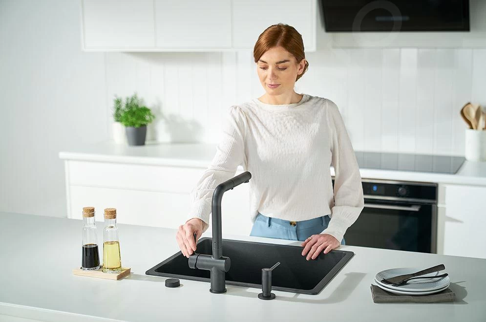 Franke Active New - Mitigeur D'évier FN 6110.901 Avec Douchette Extractible, Noir Mat 115.0653.382 9 Franke Active New - Mitigeur D'évier FN 6110.901 Avec Douchette Extractible, Noir Mat 115.0653.382 – Image 7