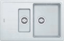 Franke Basis - Évier En Fragranit BFG 651-78, 780x500 Mm, Blanc Artic 114.0285.214