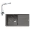 Franke Colonnes - Ensemble De Cuisine G135, évier En Fragranit BFG 611 Et Mitigeur Samoa, Pierre Gris / Chrome 114.0510.328 -Franke 981f4e1dd5a20901dd5449c1