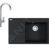 Franke Colonnes - Set G226, évier En Fragranit CNG 611-78 TL / 7 Et Mitigeur FP 0408.031, Noir Mat / Chrome 114.0650.823 -Franke 9a0819bf052f9873f3d978af