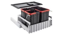 Franke Poubelle Tri Sélectif - Poubelle Encastrable 300-60 Trio 121.0150.146