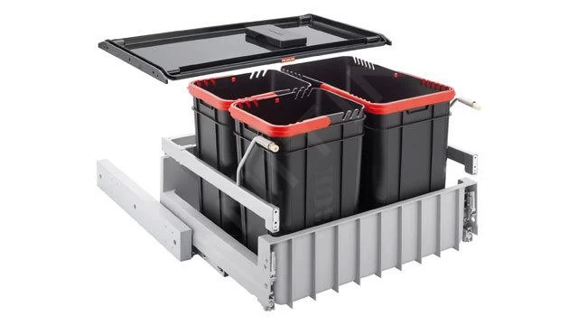 Franke Poubelle Tri Sélectif - Poubelle Encastrable 300-60 Trio 121.0150.146 2 Franke Poubelle Tri Sélectif - Poubelle Encastrable 300-60 Trio 121.0150.146