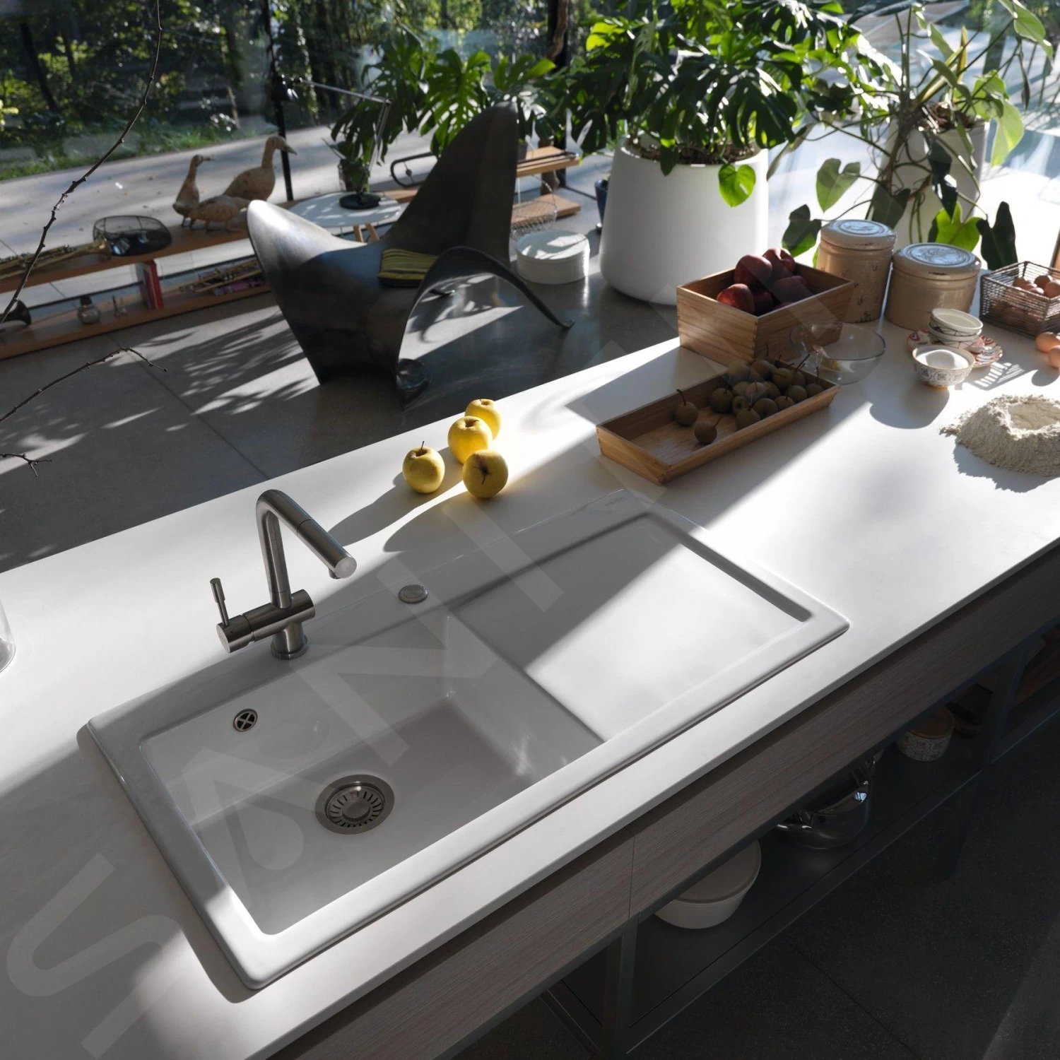 Franke Mythos - Évier En Céramique MTK 611 -100/2, 1000x510 Mm, Glacier 124.0335.708 5 Franke Mythos - Évier En Céramique MTK 611 -100/2, 1000x510 Mm, Glacier 124.0335.708 – Image 3