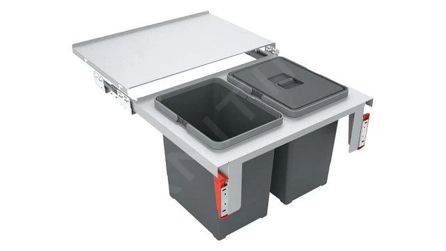 Franke Poubelle Tri Sélectif - Poubelle Encastrée Garbo 60-2 121.0284.027