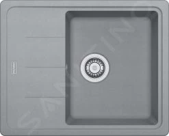 Franke Basis - Évier En Fragranit BFG 611-62, 620x500 Mm, Pierre Grise 114.0285.118