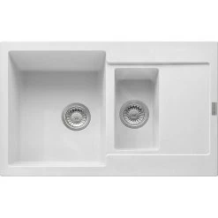 Franke Maris - Évier En Fragranit MRG 651-78, 780x500 Mm, Blanc Artic 114.0285.325