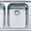 Franke Neptun - Évier En Inox NEX 621/2, 1160x510 Mm 101.0199.895
