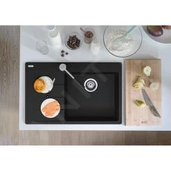Franke Centro - Évier En Fragranite CNG 611-78 TL / 7, 780x500 Mm, Noir Mat 114.0637.506 -Franke add8278ab573efa32b818ce8