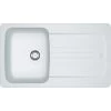 Franke Aveta AVD 611-86 Evier 86x50cm Avec égouttoir Réversible, Fradura, Blanc (AVD611-86B) -Franke aveta avd 611 86 evier 86x50cm avec egouttoir reversible fradura blanc avd611 86b