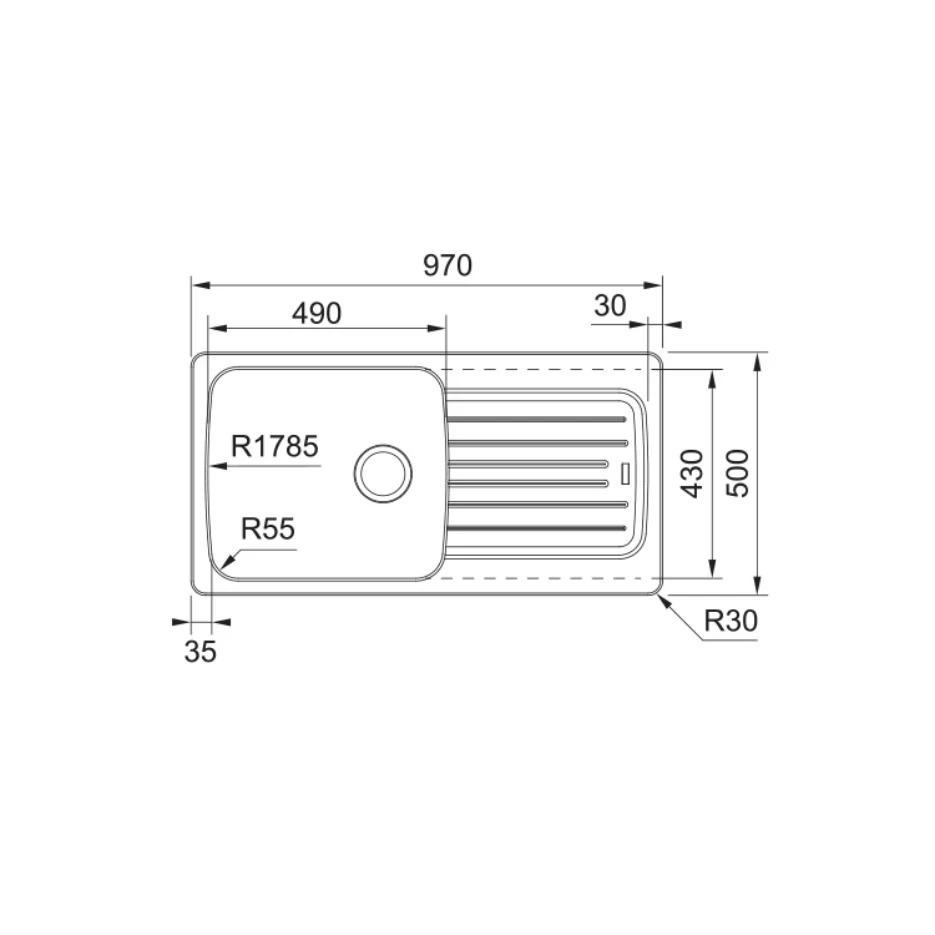 Franke Aveta AVD611-97 Evier 97x50cm Avec égouttoir Réversible, Fradura, Blanc (AVD611-97B) 4 Franke Aveta AVD611-97 Evier 97x50cm Avec égouttoir Réversible, Fradura, Blanc (AVD611-97B) – Image 2