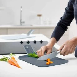 Franke Aveta AVD651 Evier 97x50cm 1,5 Bac, Fradura, Anthracite + Lot De 2 Planches à Découper Joseph Joseph Offert -Franke aveta avd651 evier 97x50cm 15 bac fradura anthracite lot de 2 planches a decouper joseph joseph offert 4