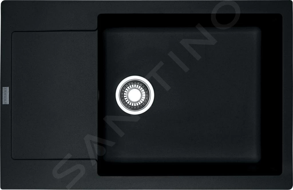 Franke Maris - Évier En Fragranit MRG 611-78 BB, 780x500 Mm, Onyx 114.0363.187 3 Franke Maris - Évier En Fragranit MRG 611-78 BB, 780x500 Mm, Onyx 114.0363.187