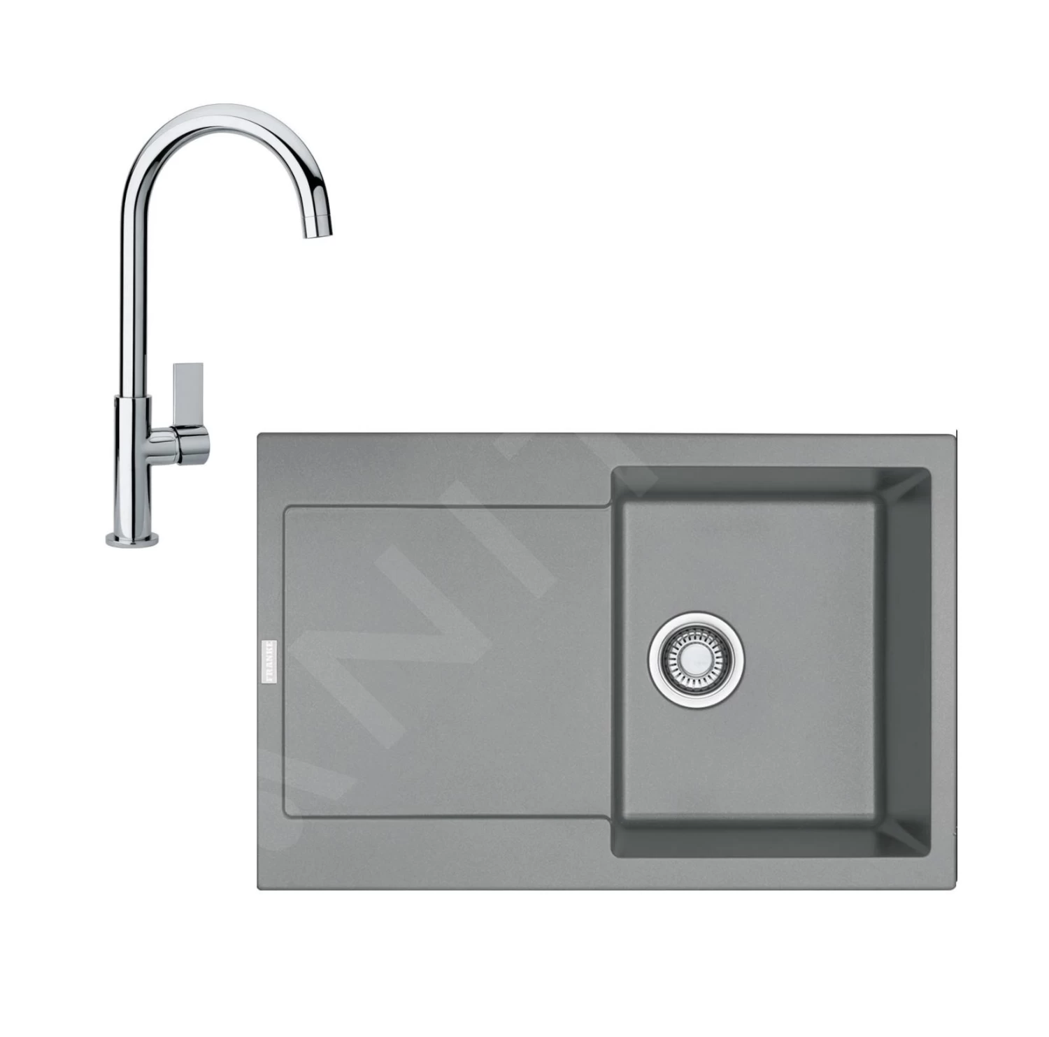 Franke Colonnes - Ensemble De Cuisine G167, évier En Fragranit MRG 611 Et Mitigeur FP 0408.031, Pierre Gris / Chrome 114.0587.944 3 Franke Colonnes - Ensemble De Cuisine G167, évier En Fragranit MRG 611 Et Mitigeur FP 0408.031, Pierre Gris / Chrome 114.0587.944