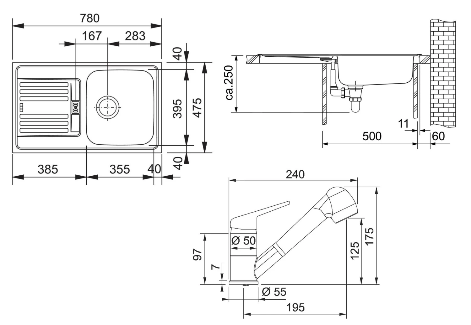 Franke Colonnes - Set De Cuisine N12, évier En Inox EFN 614-78 + Robinet FC 9547.031, Chrome 101.0684.401 4 Franke Colonnes - Set De Cuisine N12, évier En Inox EFN 614-78 + Robinet FC 9547.031, Chrome 101.0684.401 – Image 2