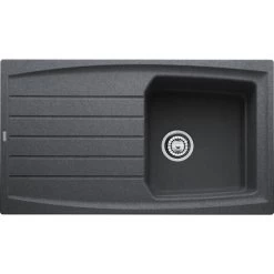 Franke ATG 611 Evier En Fragranit - 86x50cm - Avec égouttoir, Graphite