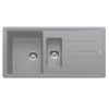Franke Basis BFG 651 Evier 97x50cm Avec Vide Sauce Et égouttoir Réversible, Fragranite +, Pierre Grise (BFG651SK) -Franke basis bfg 651 evier 97x50cm avec vide sauce et egouttoir reversible fragranite pierre grise bfg651sk