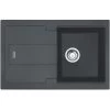 Franke Belize - BLG 611-78 Evier 78x50cm Avec égouttoir Réversible, Fragranit+, Graphite (BLG611-78G) -Franke belize blg 611 78 evier 78x50cm avec egouttoir reversible fragranit graphite blg611 78g